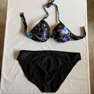 Womens VENUS Bikini Size Top C(size chart photo incl.)Bottom 14 Blk,blue,purple